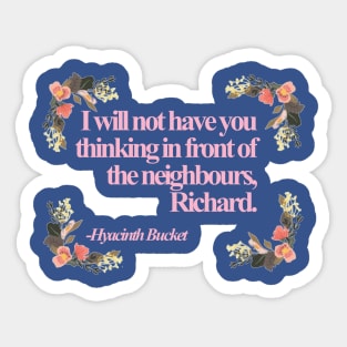 Hyacinth Quotes Sticker